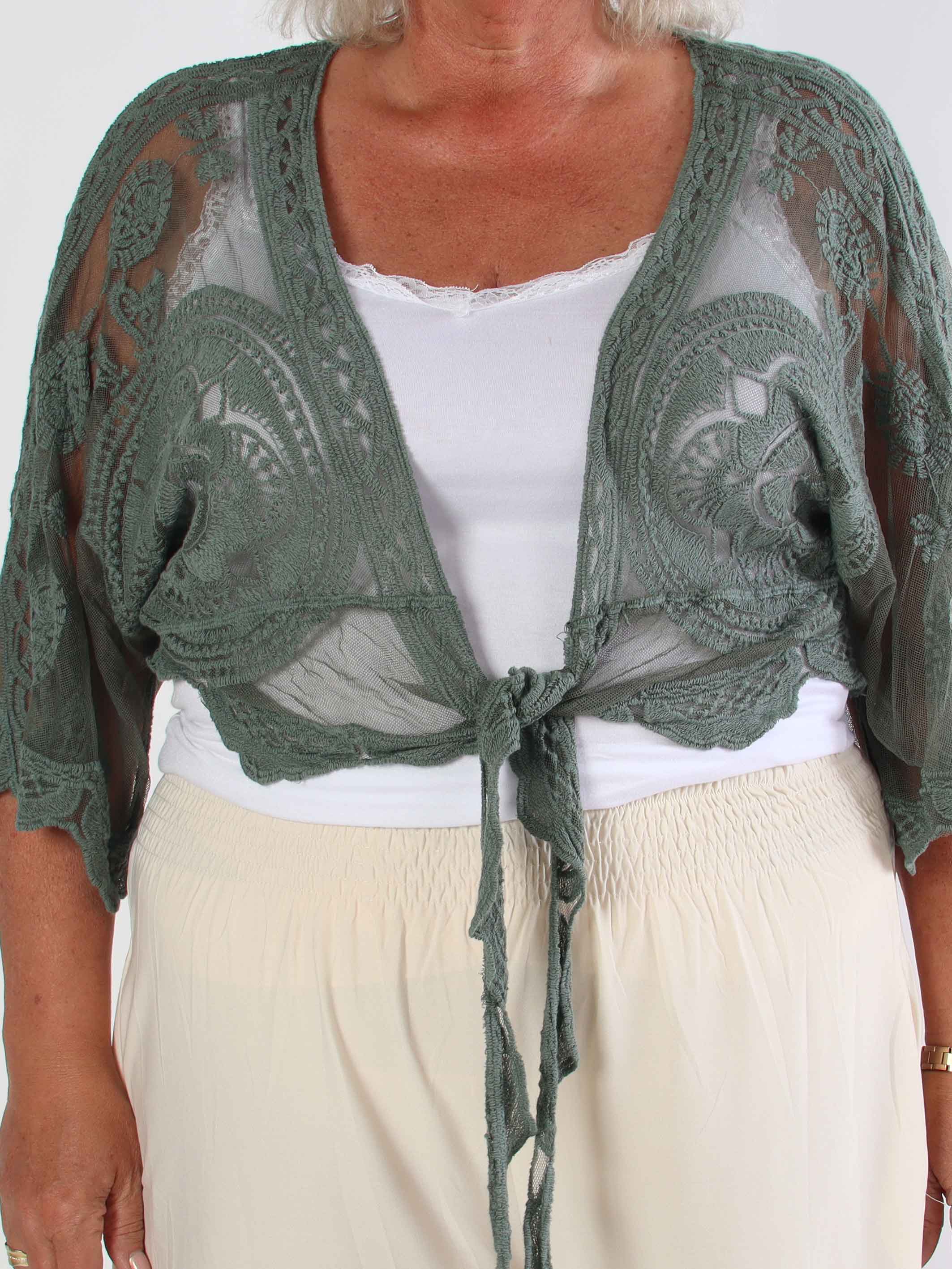 Andromeda - Sød kort plus size blonde cardigan